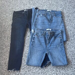 3 pairs of like new loft jeans 00 petite
